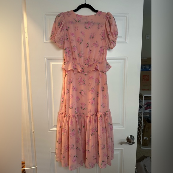 LoveShackFancy x Target FLEUR Dress PINK MELON Floral Size 4 - Picture 6 of 7